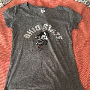 J. America Gray Short Sleeve Tee Ohio State Graphic